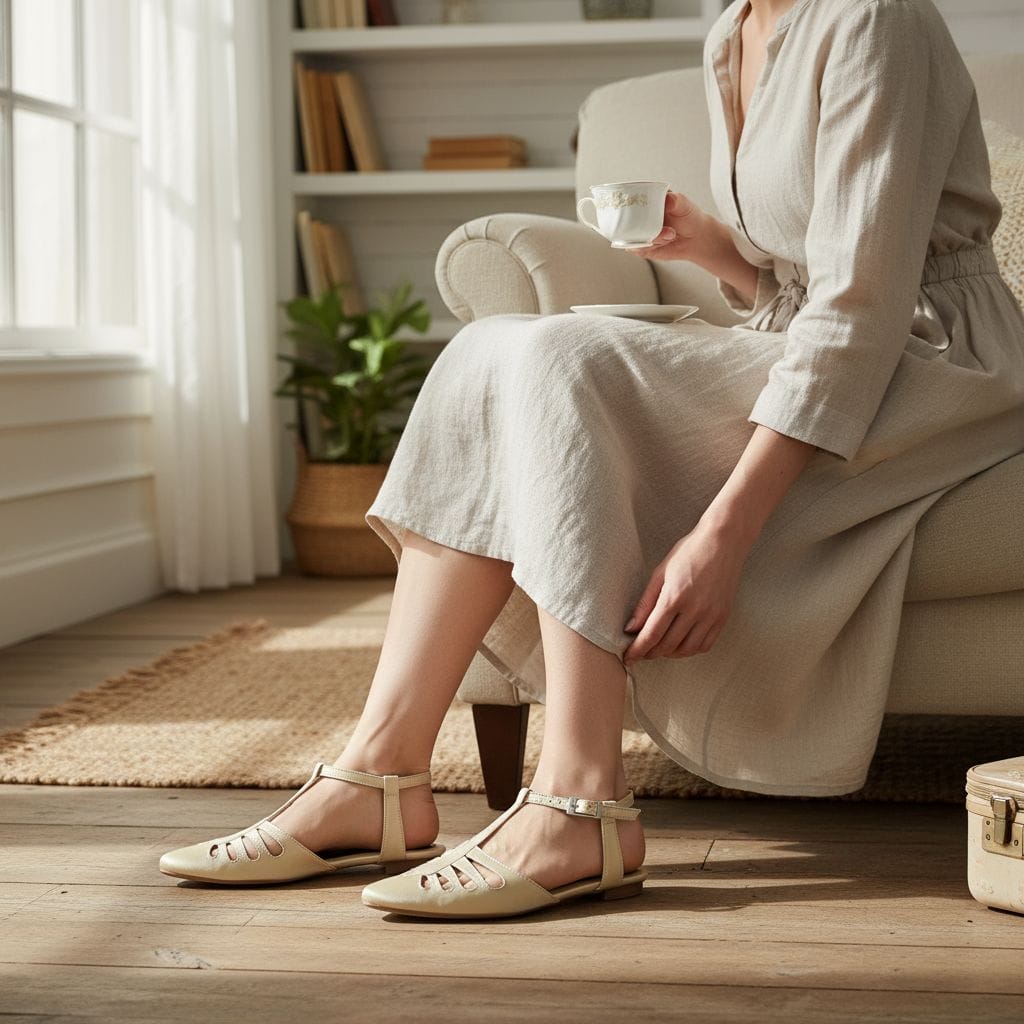 Flats Marge satín color dorado