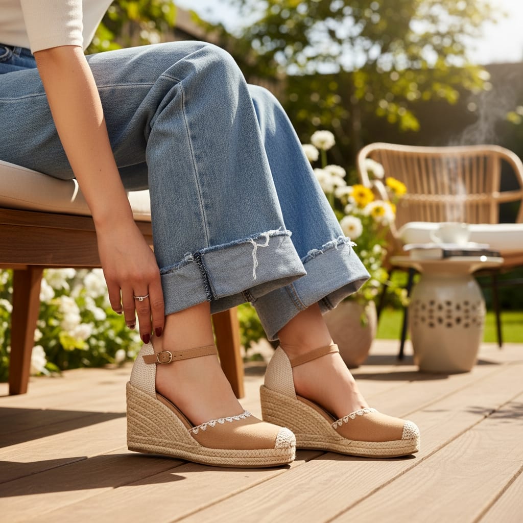 Plataformas de lazo marca Gossip color Camell