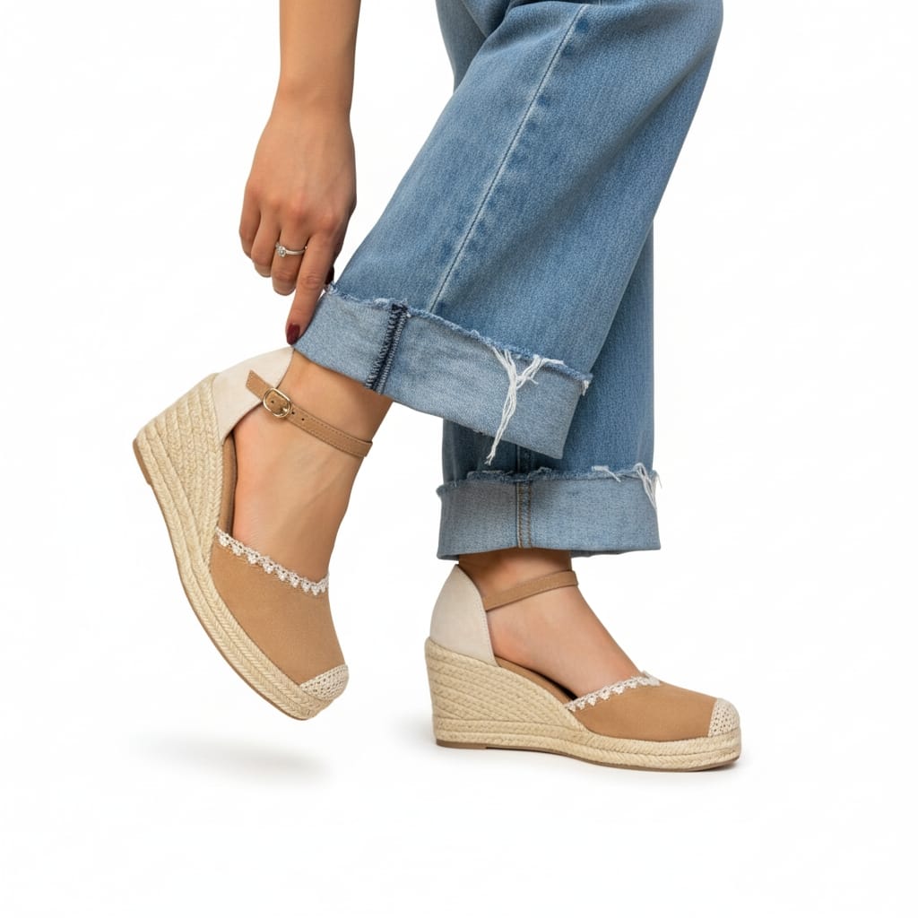 Plataformas de lazo marca Gossip color Camell