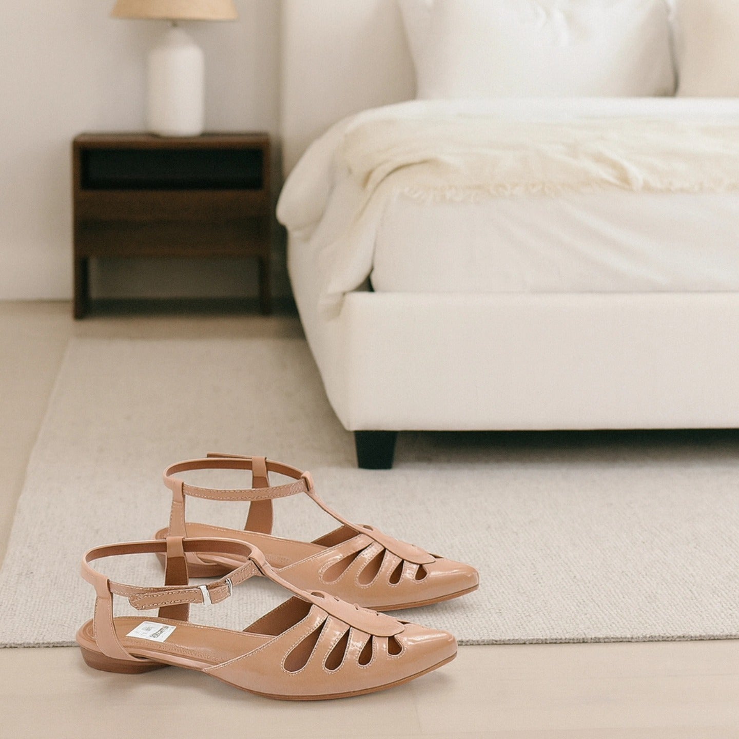 Flats Marge charol color nude