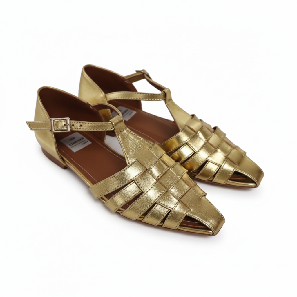Flats Ophelia color dorado