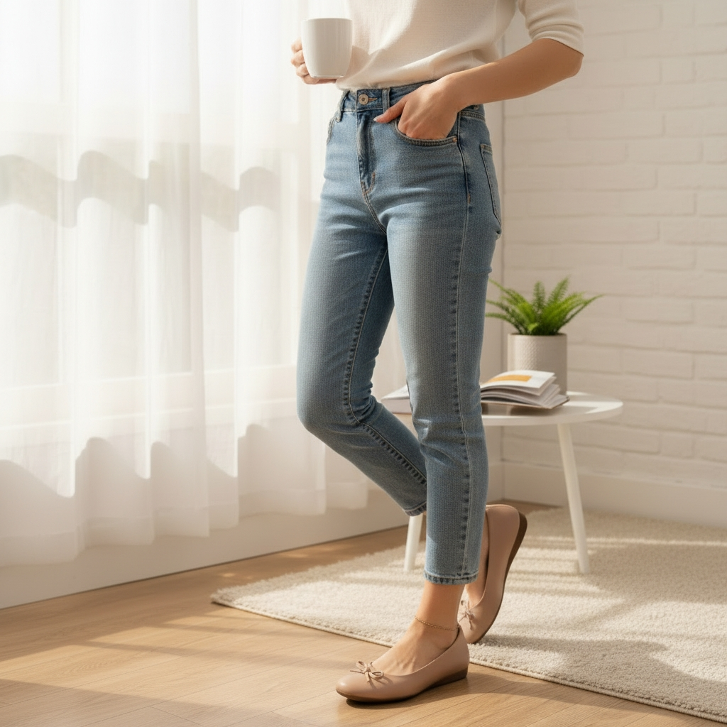 Flats Nadia semipiel beige