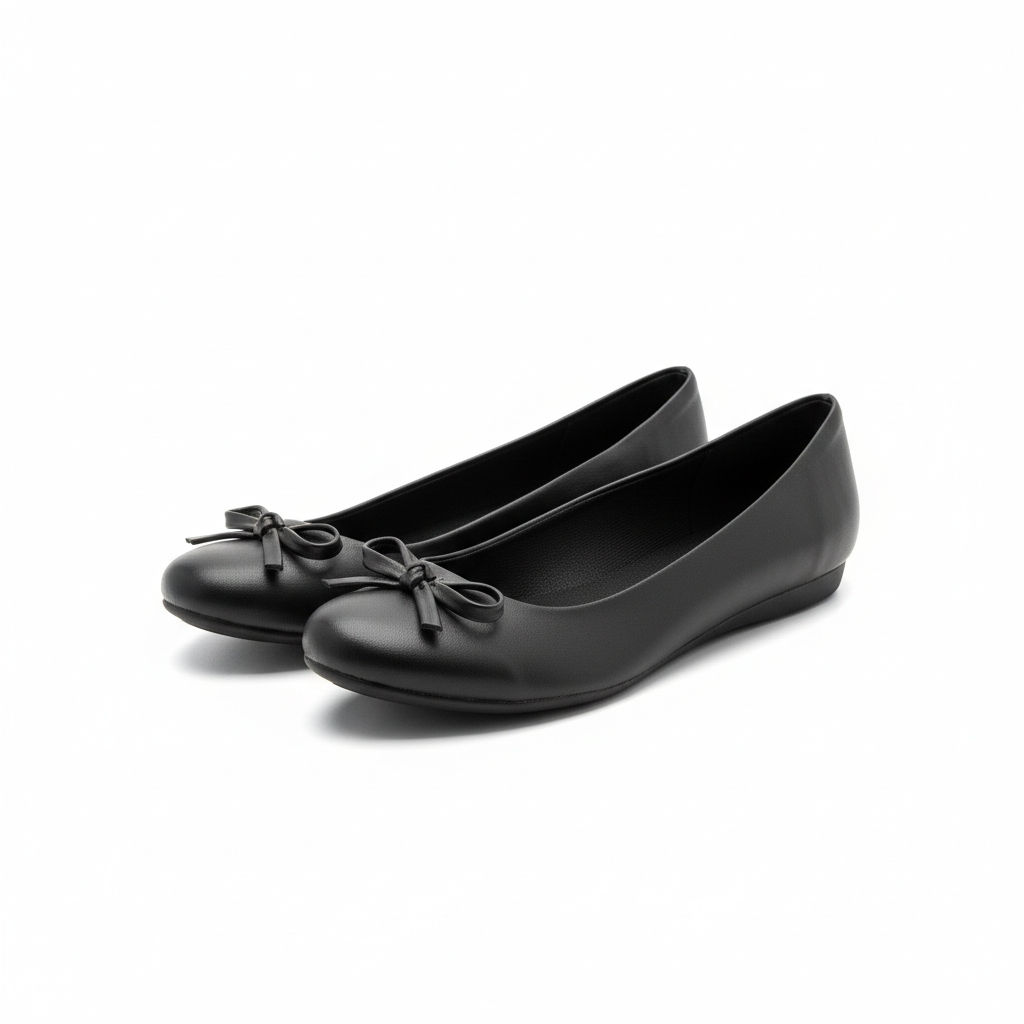 Flats Nadia semipiel Negra