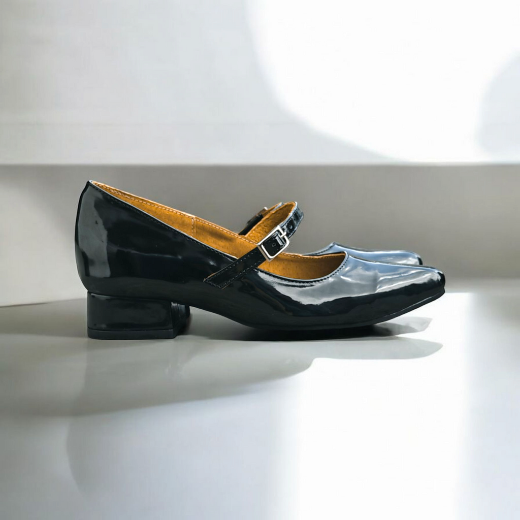 Stilettos Old Money charol negro