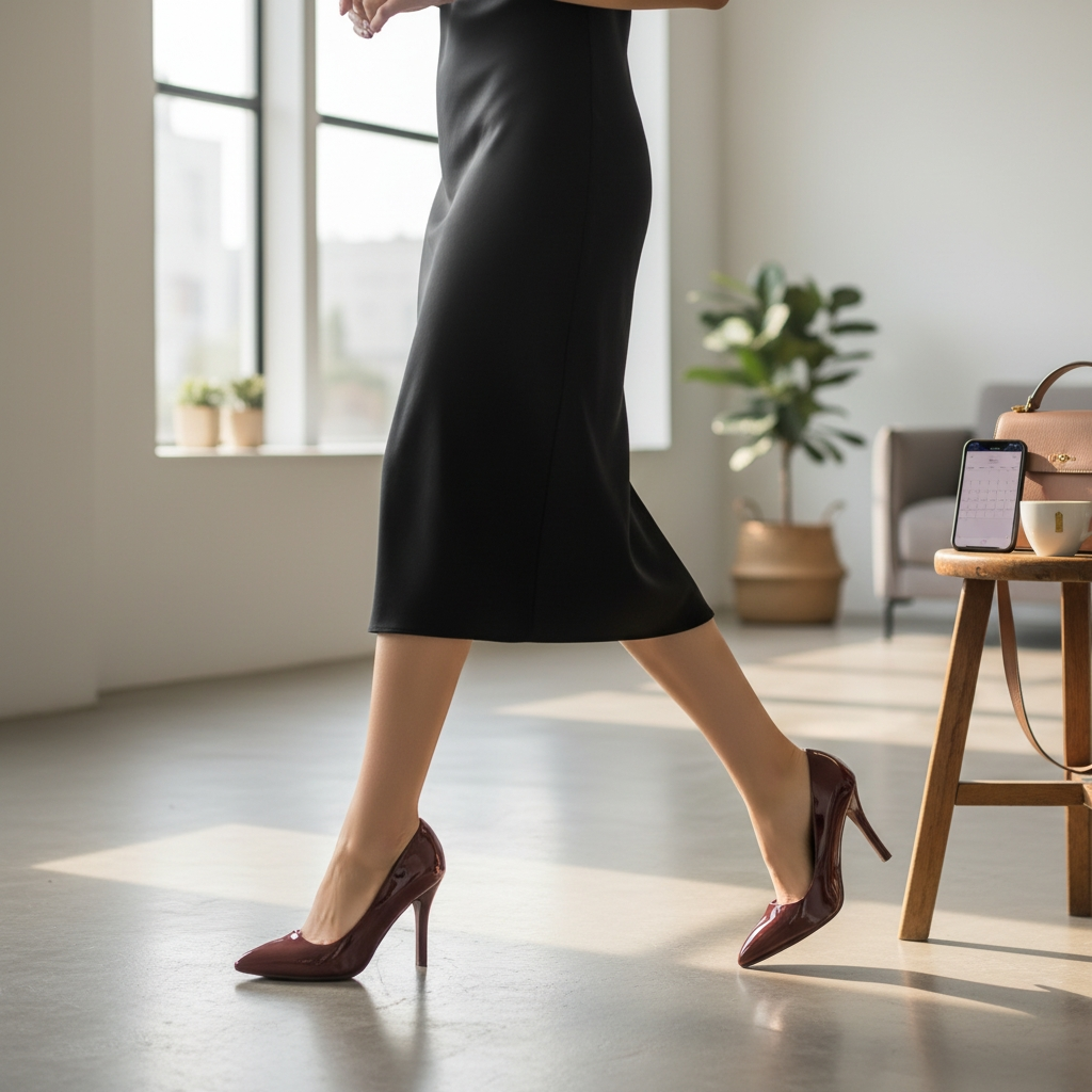 Tacones Stilettos Ciara Color Vino tinto