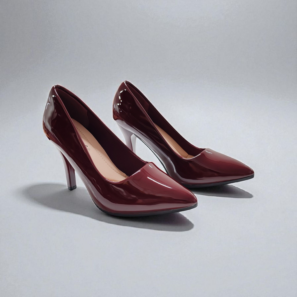 Tacones Stilettos Ciara Color Vino tinto