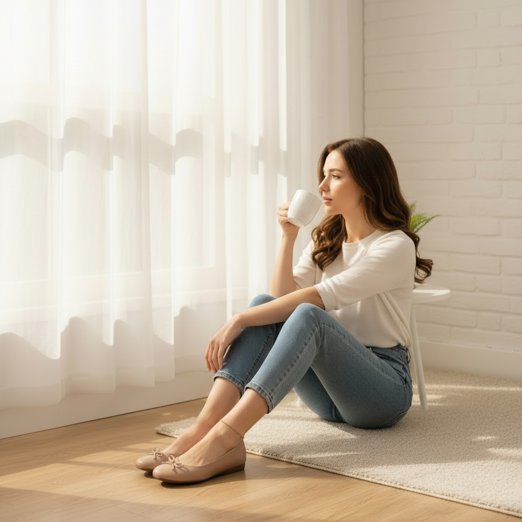 Flats Nadia semipiel beige