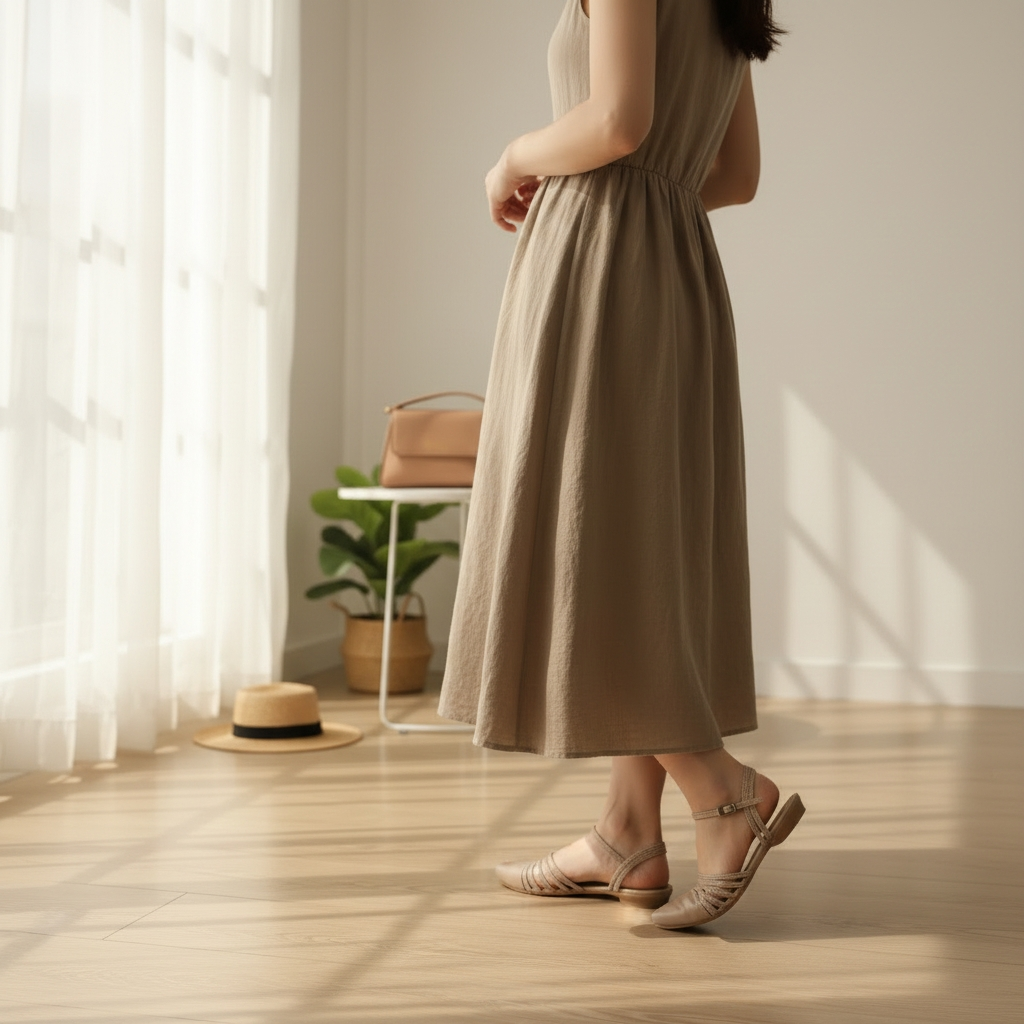 Flats faith en semipiel color cocoa