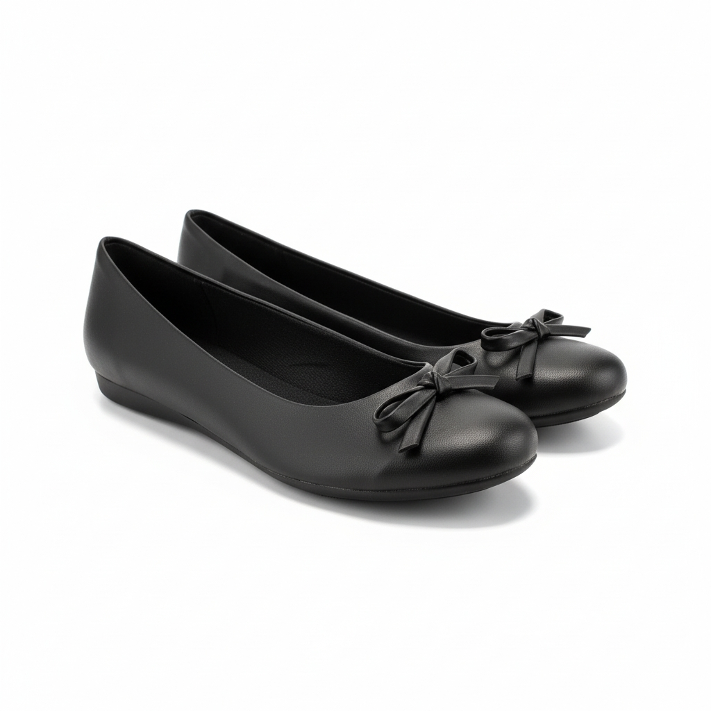 Flats Nadia semipiel Negra